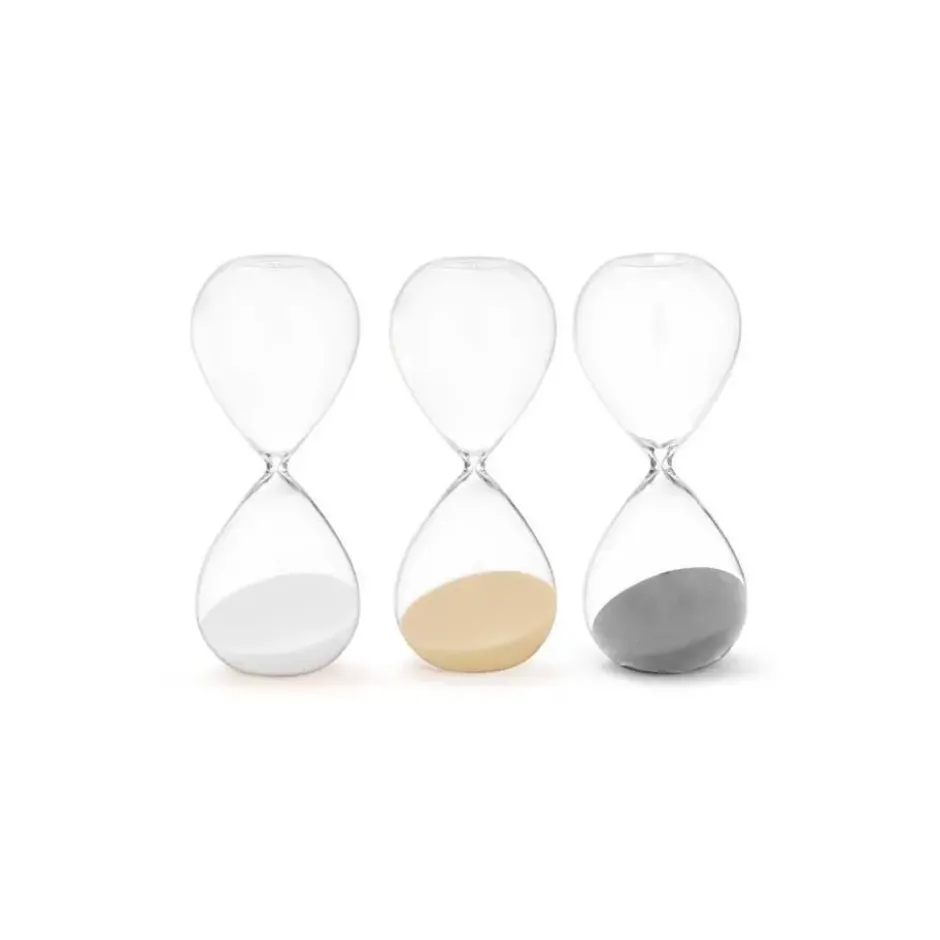 Gift Decorzandloper cilinder - geel - 35 min - glas - D9 x H25 cm