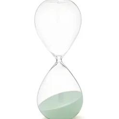 Gift Decor Zandloper cilinder - groen - 45 min - D9xH25 cm