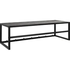 Giga Meubel Kapstok Zwart - Metaal - 28x77x22cm - Kapstok Bronx