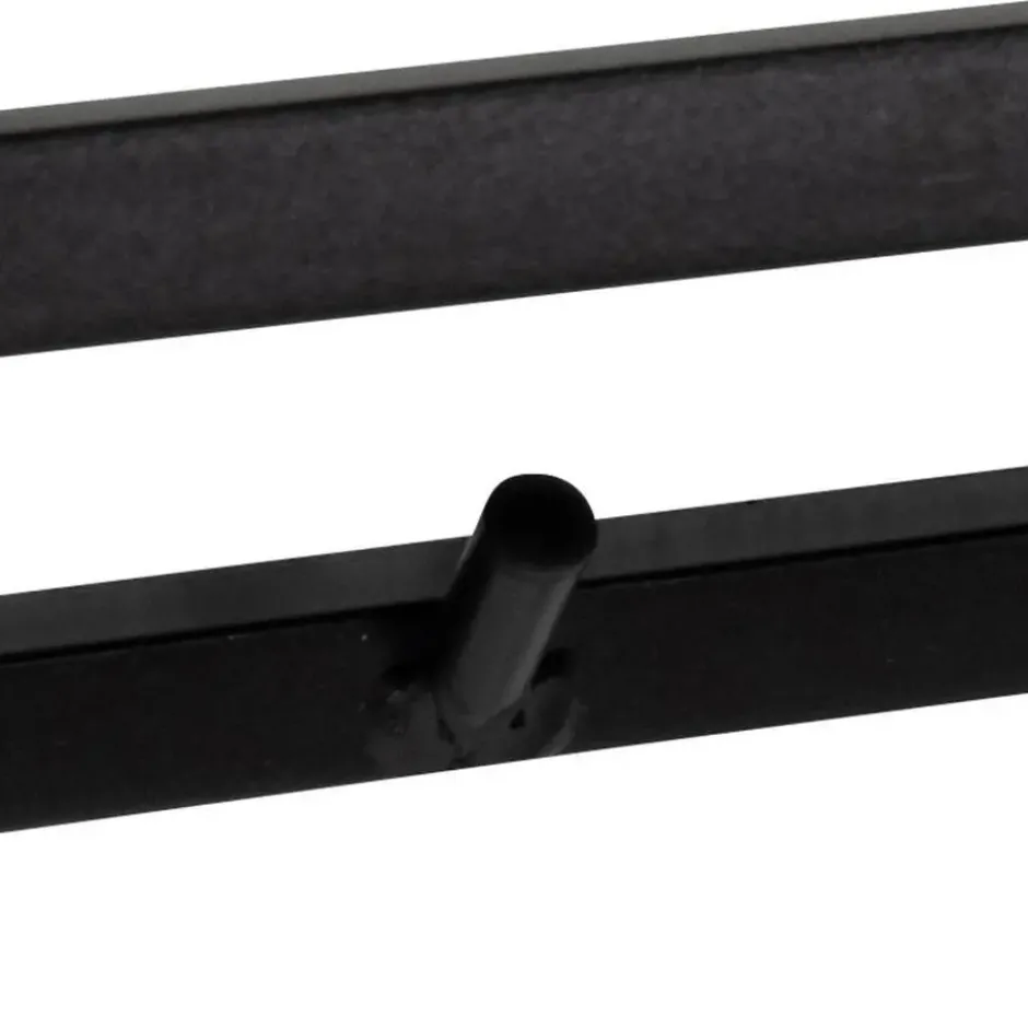 Giga Meubel Kapstok Zwart - Metaal - 28x77x22cm - Kapstok Bronx