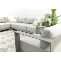 GI Levanto aluminium hoekbank + modulair middenelement - Valley Sand