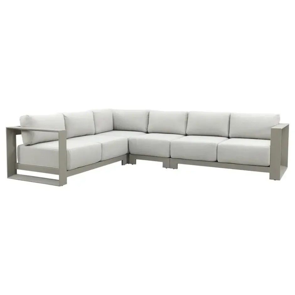 GI Levanto aluminium hoekbank + modulair middenelement - Valley Sand