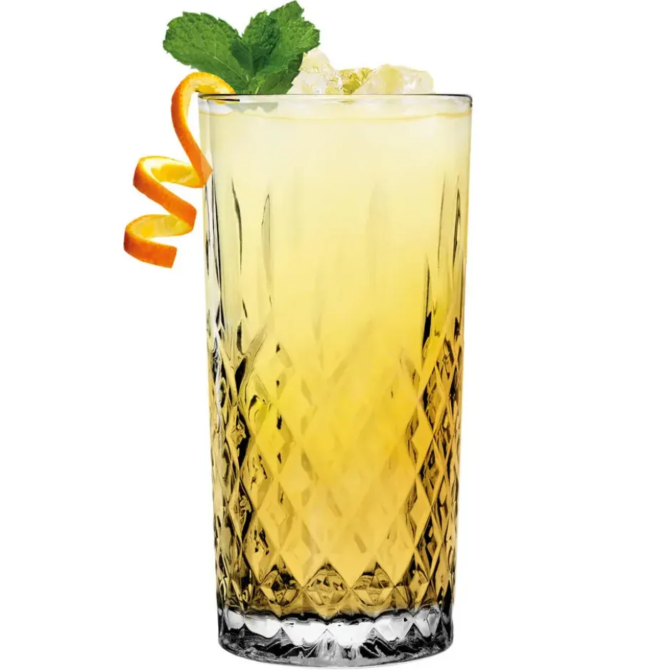 Glasmark Longdrinkglazen - 6x - Diamond - 350 ml - waterglas
