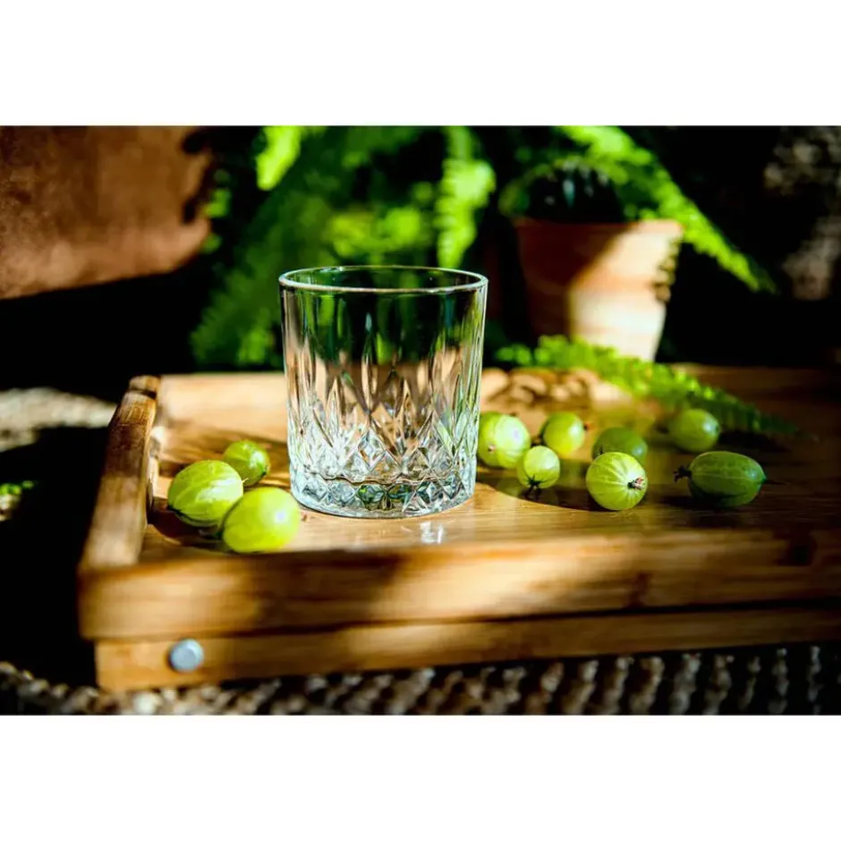 Glasmark Whiskey glazen - 6x - Diamond - 280 ml - drink/waterglas