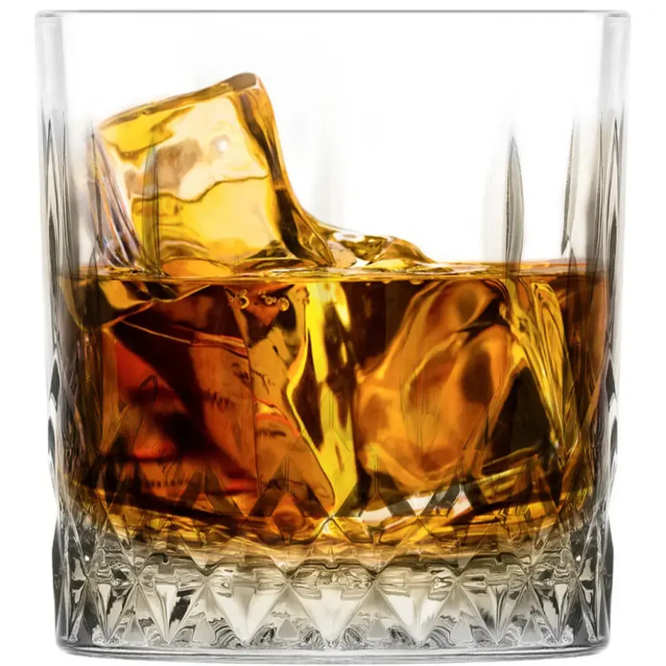 Glasmark Whiskey glazen - 6x - Diamond - 280 ml - drink/waterglas