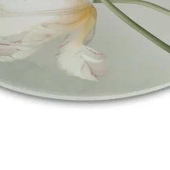Glasschilderij Tulpen - Ø 70 - Groen