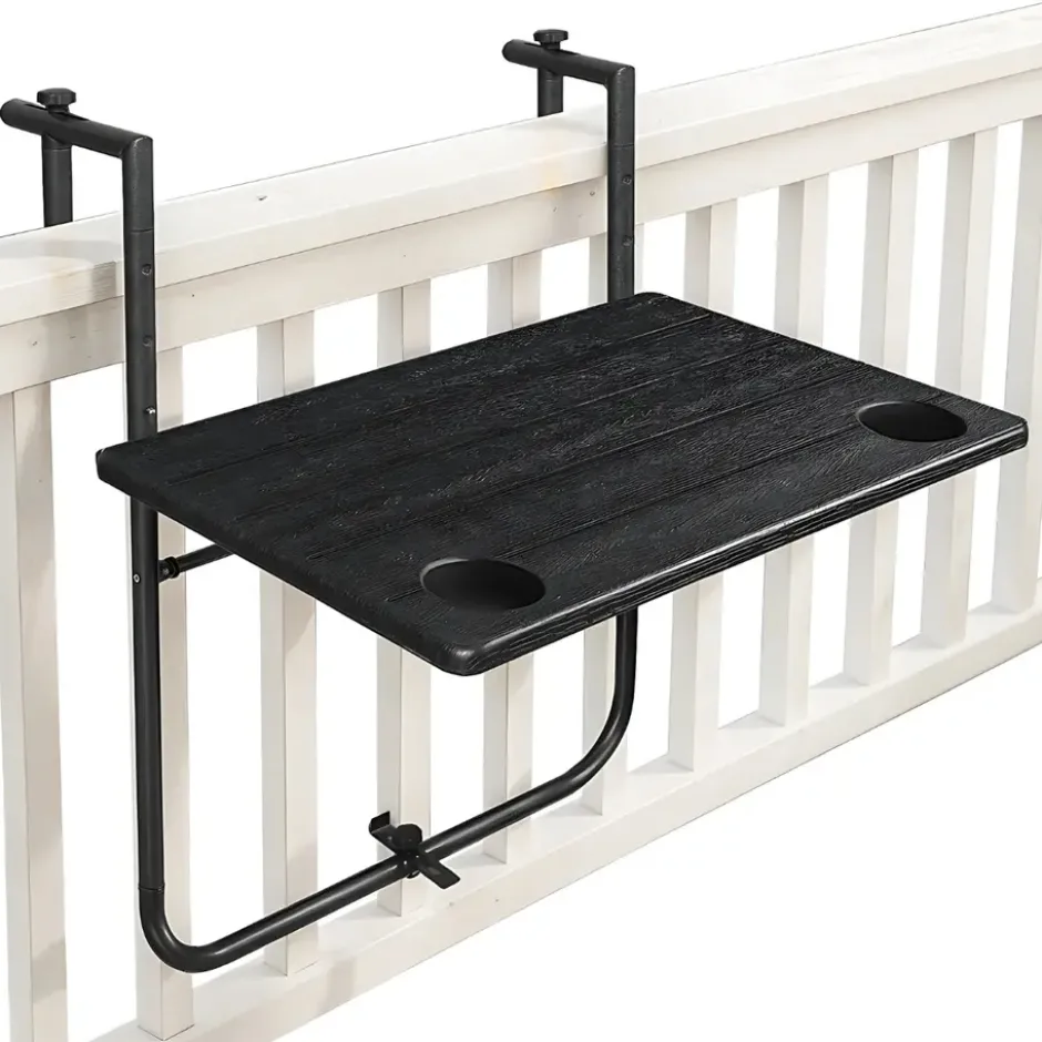 Goliving Balkontafel - Inklapbaar - Hangend - 60 x 40 cm - Hoogteverstelbaar