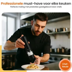 Goliving Elektrische Peper en Zoutmolen Set - LED Licht - Op Batterijen