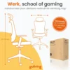 Goliving Ergonomische Bureaustoel - Kantoorstoel - Volwassenen - Zwart