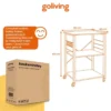 Goliving Keukentrolley - Keukenkast - Keukenrek - Keuken Organizer - Bruin