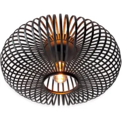 Goliving Plafondlamp - Plafonnière - E27 - Metaal - Ø 40 cm - Zwart