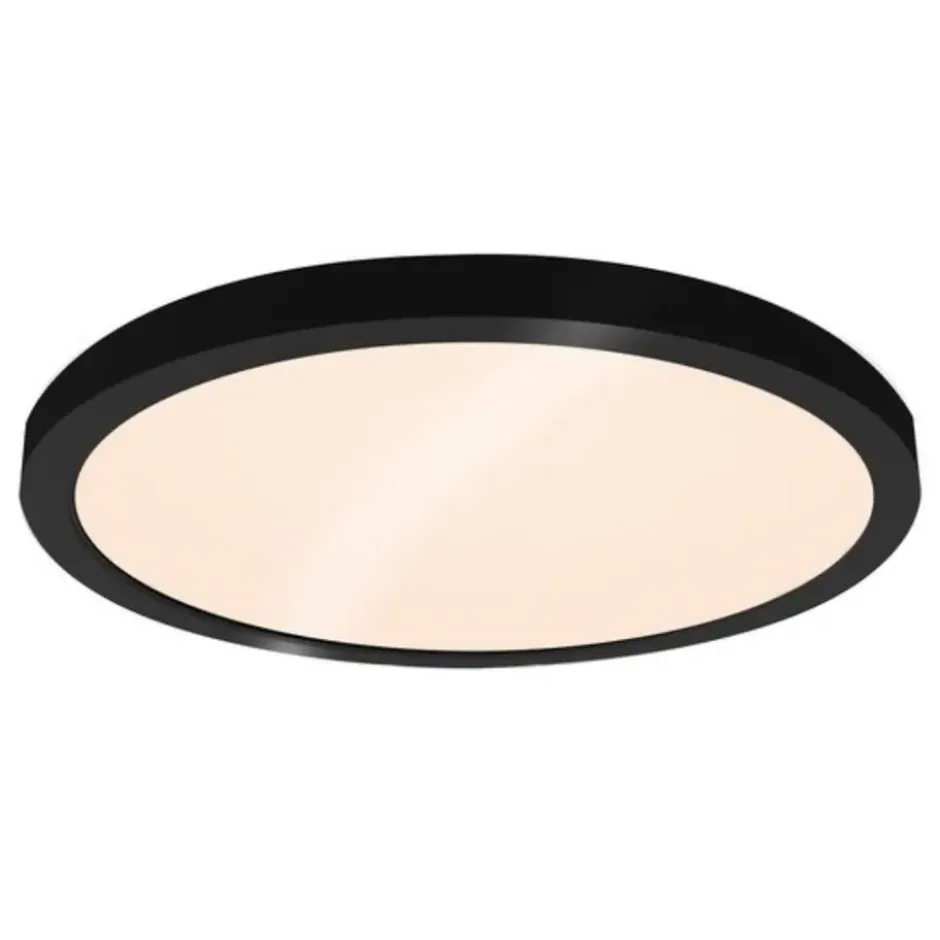Goliving Plafondlamp - Plafonnière - LED - 30x30x2.1 cm - Zwart