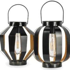 Goliving Solar Tafellamp Nova - 2 Stuks - LED Buitenverlichting Zonne-energie