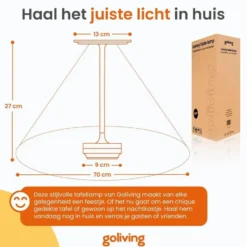 Goliving Tafellamp Op Accu - Oplaadbaar en Dimbaar - Hoogte 27 cm - Zilver