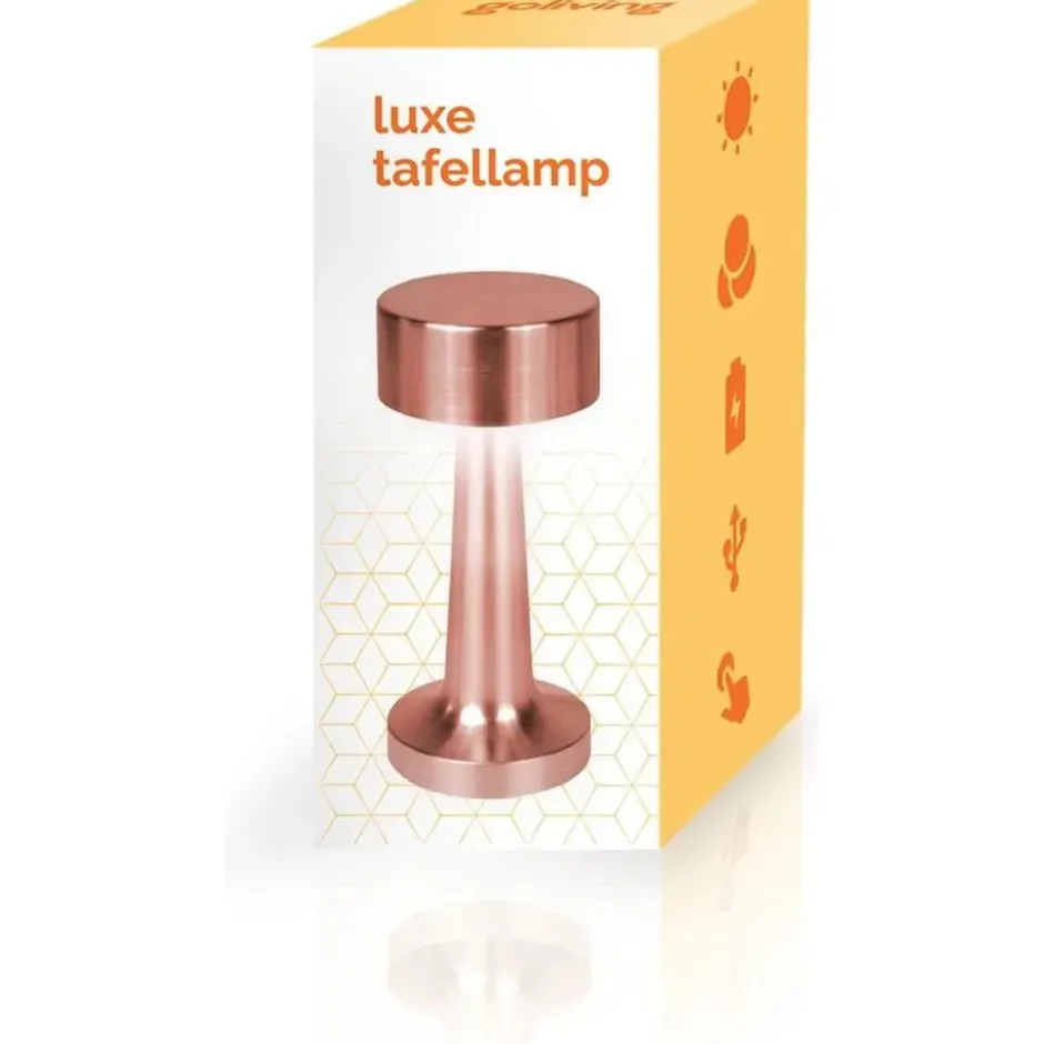 Goliving Tafellamp Oplaadbaar – Draadloos en dimbaar – Moderne touch lamp