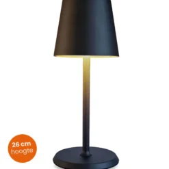 Goliving Tafellamp Oplaadbaar – Draadloos en dimbaar – Moderne touch lamp