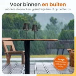 Goliving Tafellamp Oplaadbaar – Draadloos en dimbaar – Moderne touch lamp