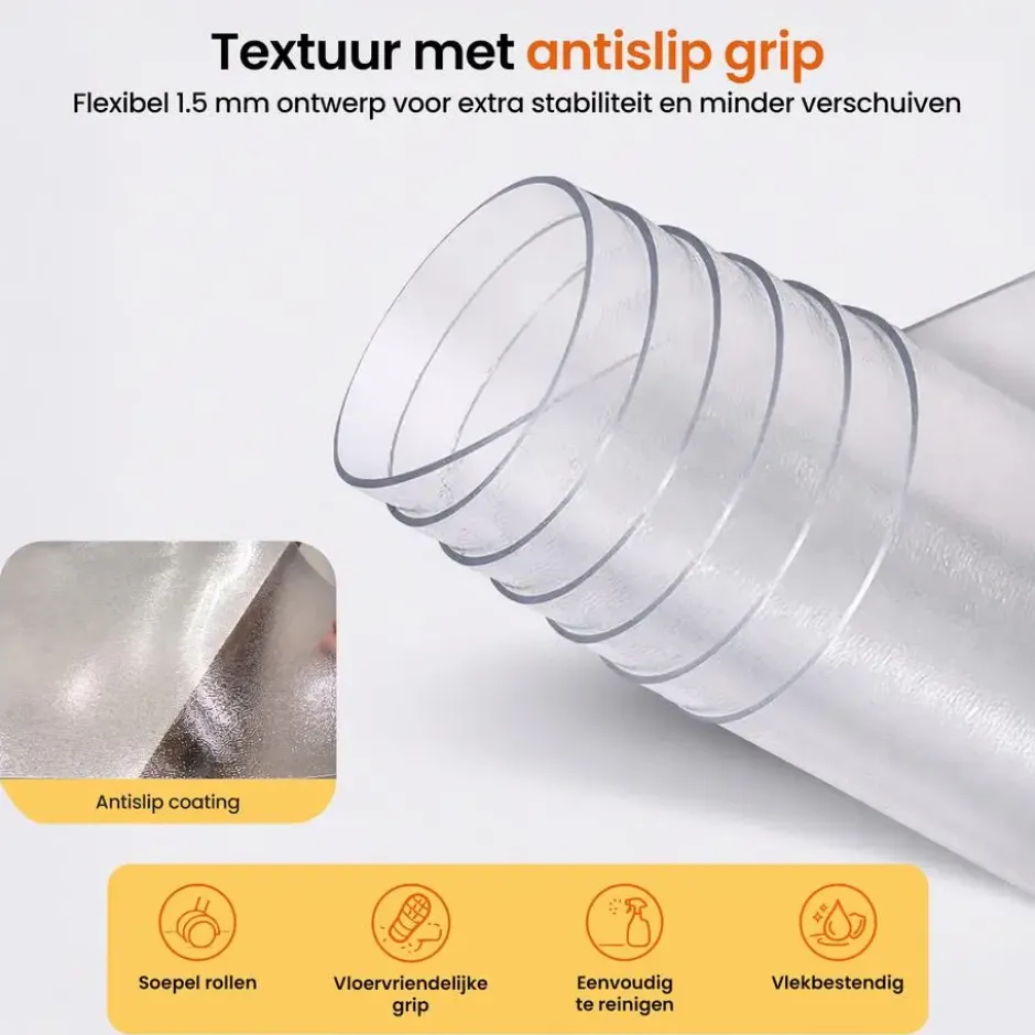 Goliving Vloerbeschermer bureaustoel - 120x150cm - Bureaustoelmat