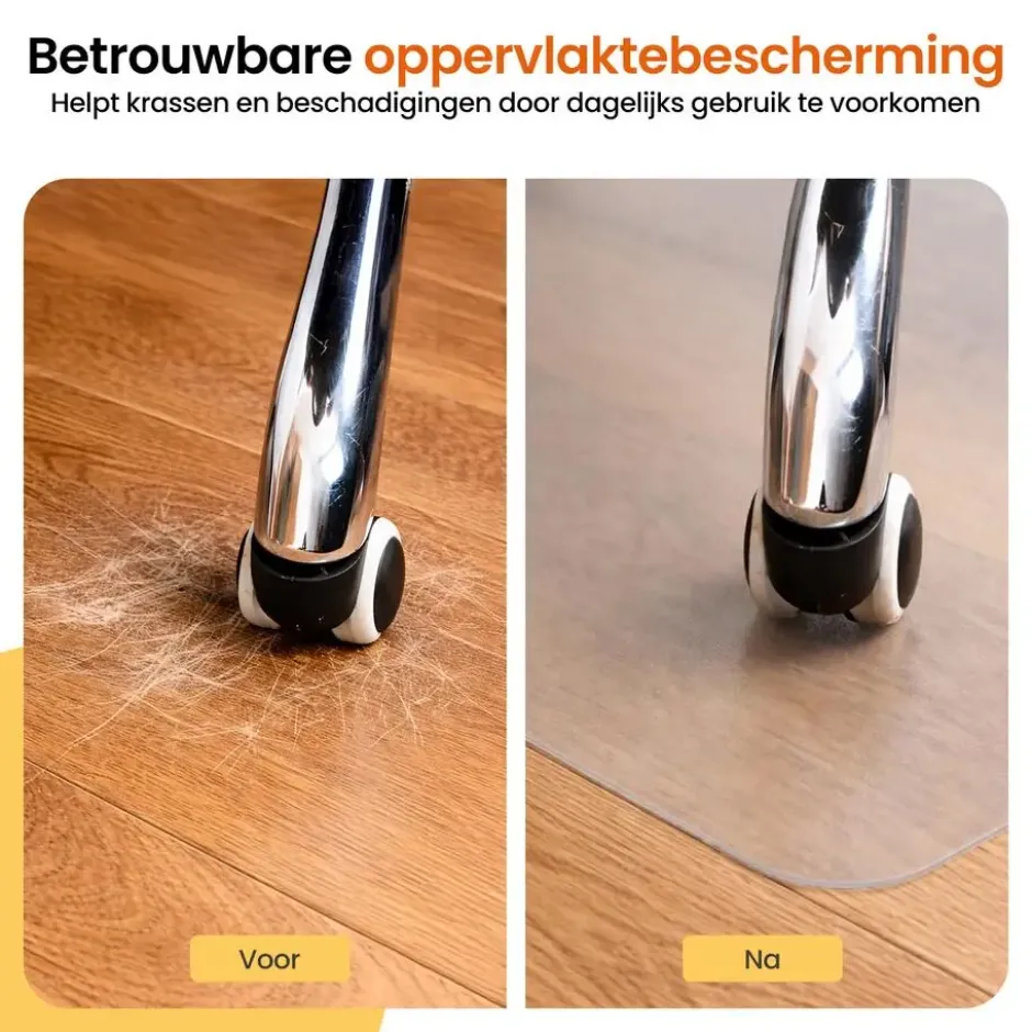 Goliving Vloerbeschermer bureaustoel - 90x120cm - Bureaustoelmat