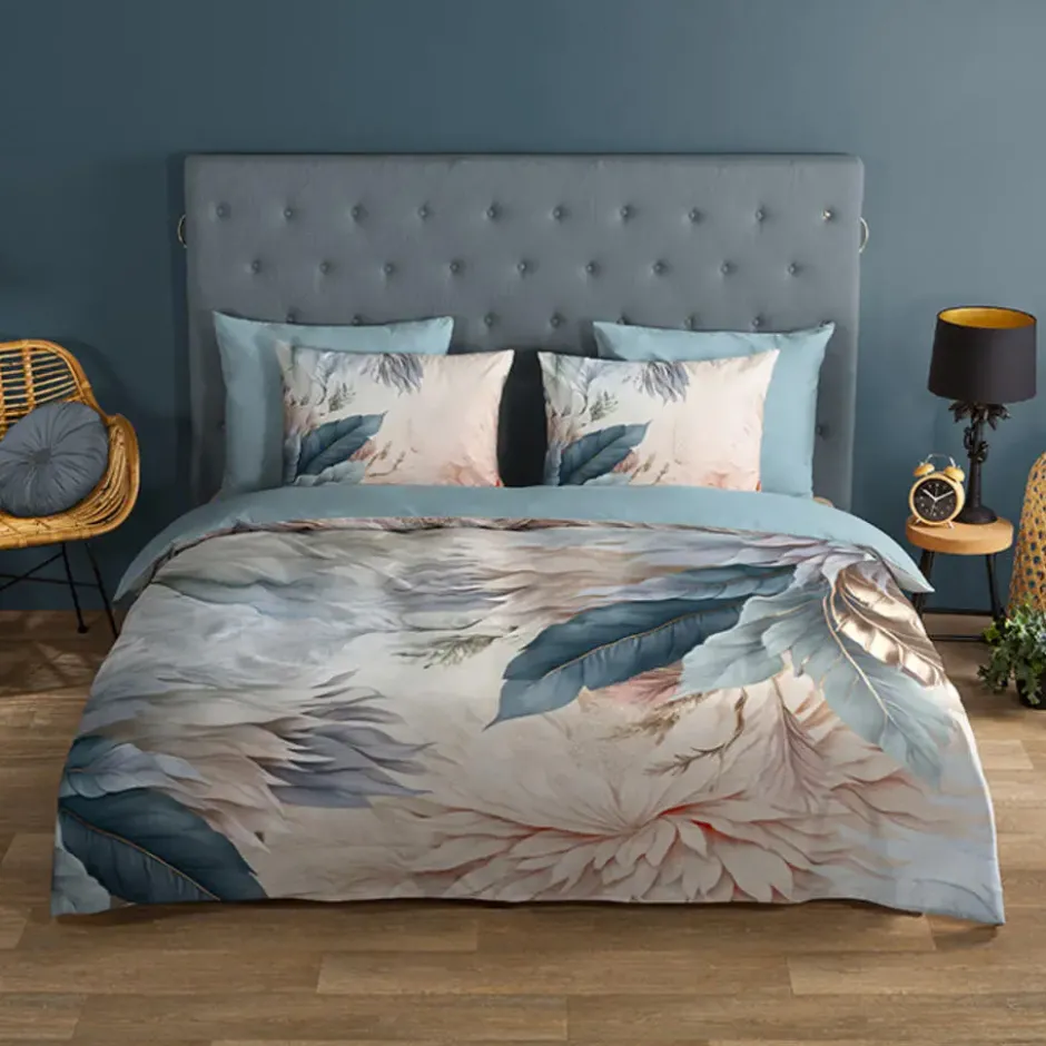 Good Morning Bloemen en Veren Dekbedovertrek Multi-Lits-jumeaux (240 x 200/22...