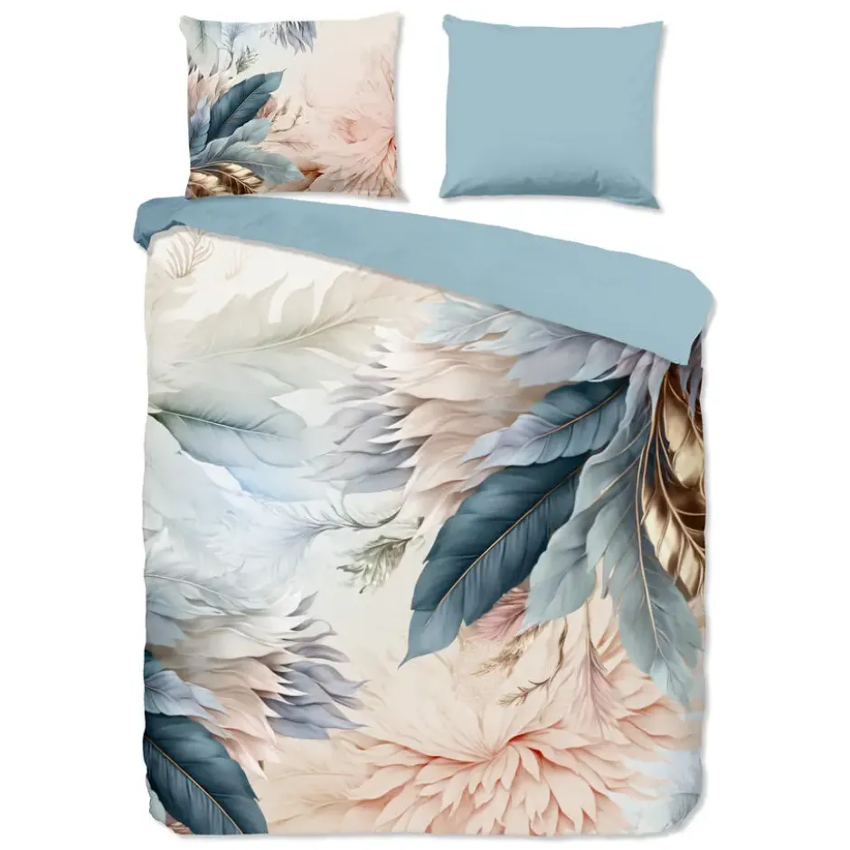 Good Morning Bloemen en Veren Dekbedovertrek Multi-Lits-jumeaux (240 x 200/22...