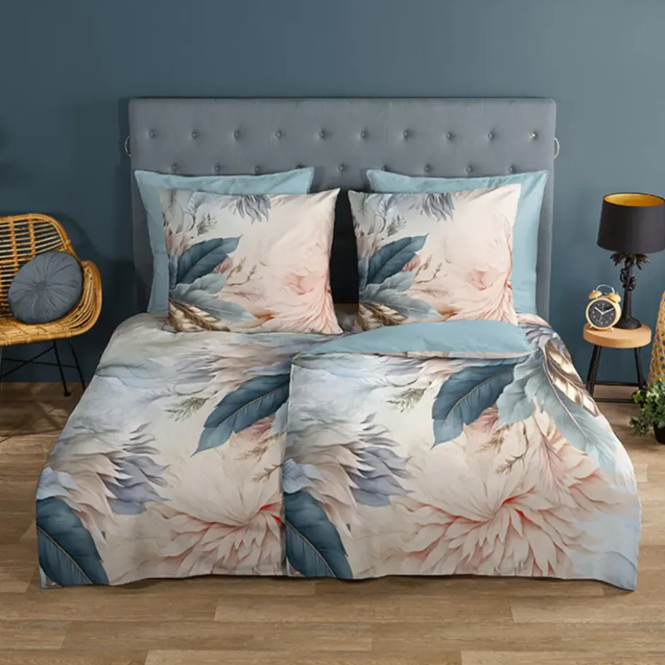 Good Morning Bloemen en Veren Dekbedovertrek Multi-Lits-jumeaux (240 x 200/22...