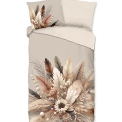 Good Morning Bohemian Flanel Dekbedovertrek Zand-Lits-jumeaux (240 x 200/220 cm)