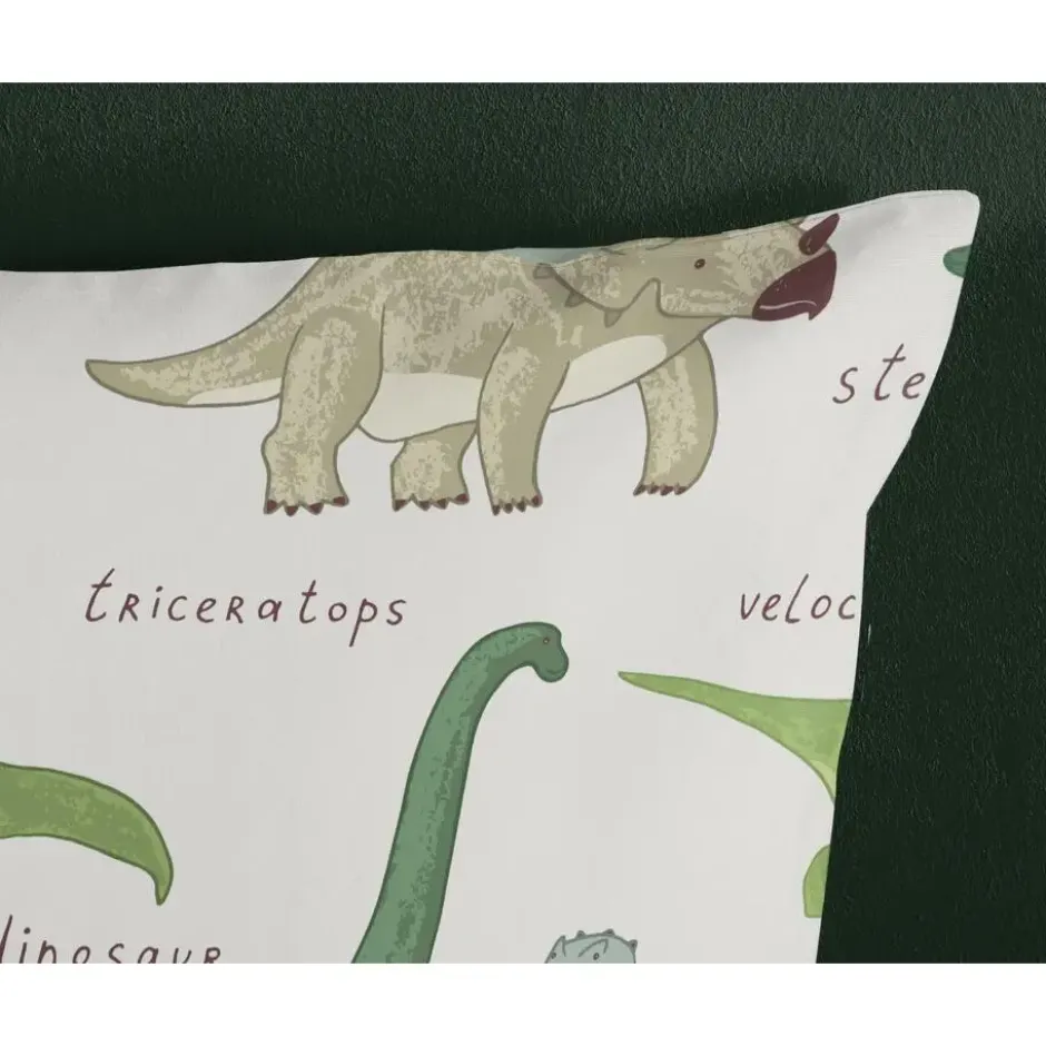 Good Morning Dino Jurassic Mix Kinderdekbedovertrek Groen