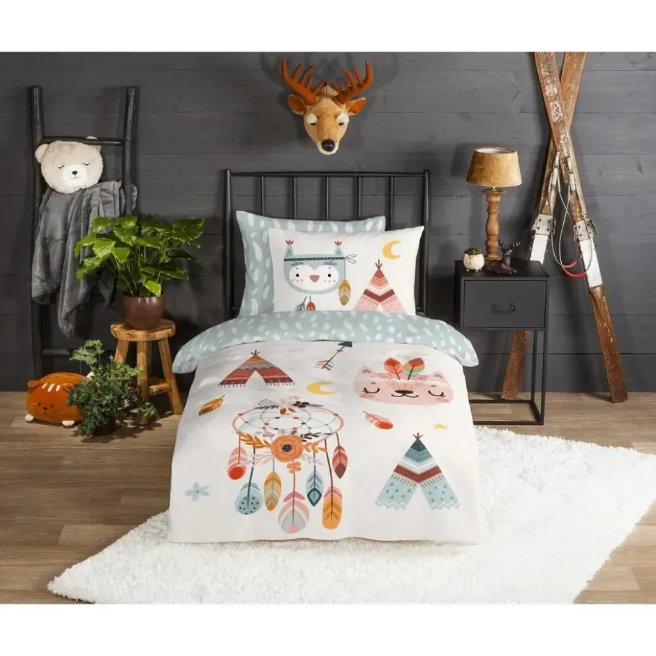 Good Morning Dreamy Flanel Dekbedovertrek Multi