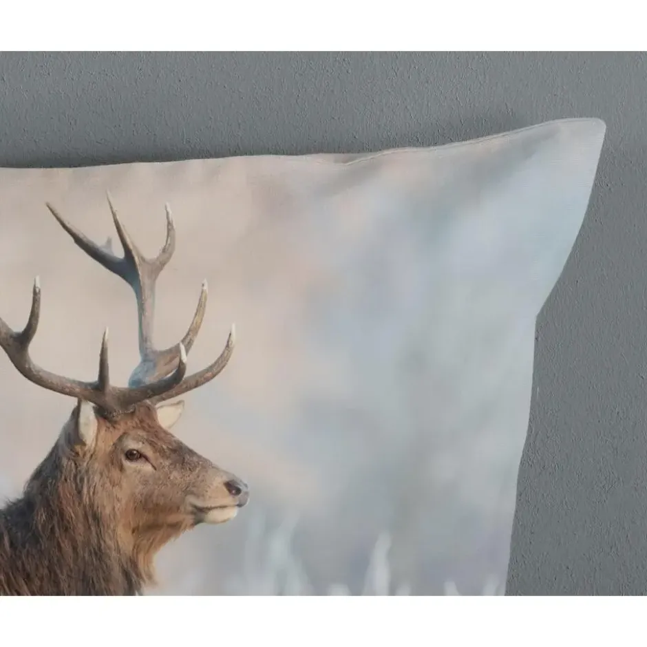 Good Morning Edelhert Dekbedovertrek Grijs-2-persoons (200 x 200/220 cm)