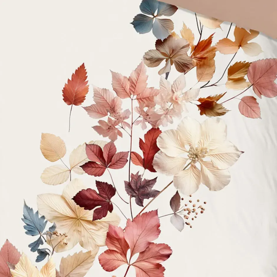 Good Morning Herfstbladeren Dekbedovertrek Coco-2-persoons (200 x 200/220 cm)