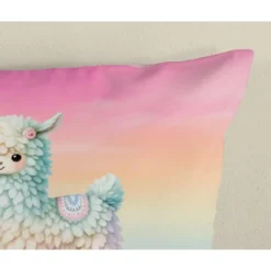 Good Morning Kinderdekbedovertrek Alpaca Regenboog