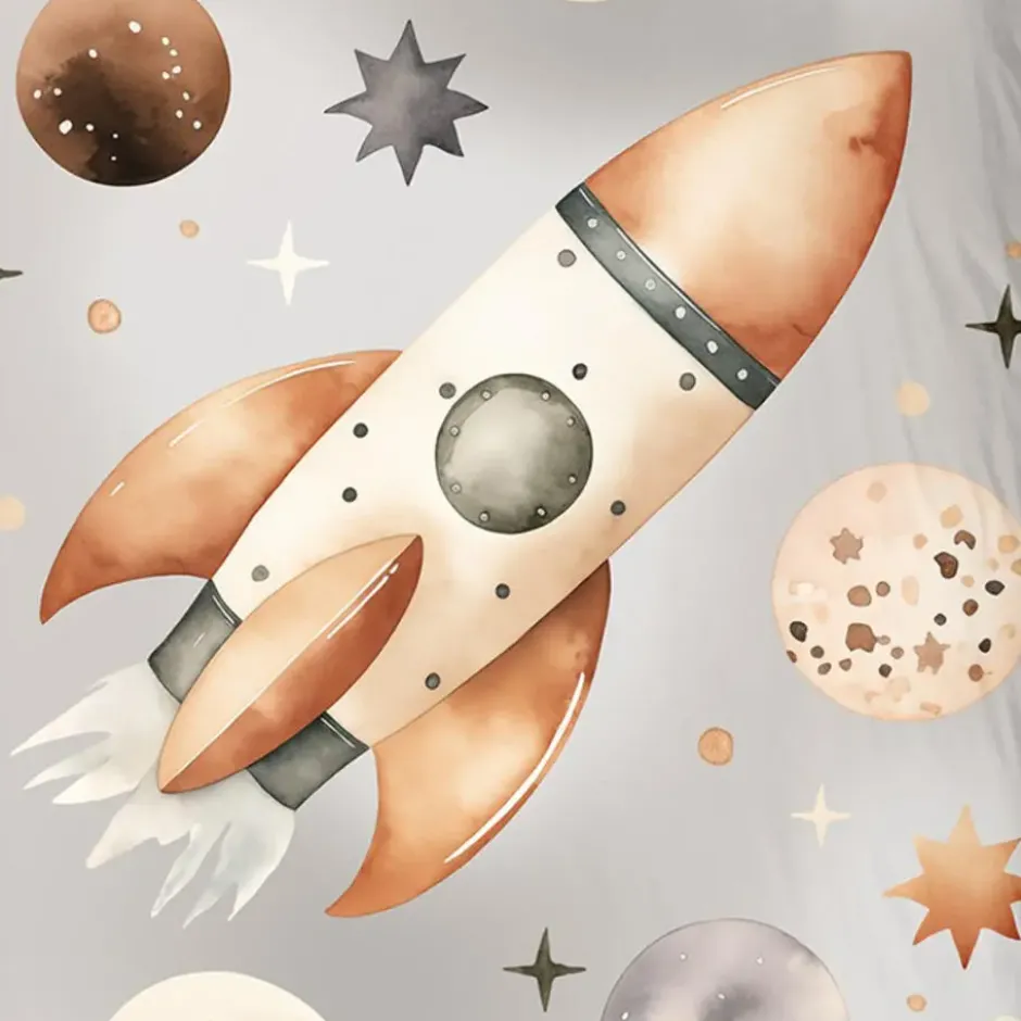 Good Morning Kinderdekbedovertrek Rocket Explorer