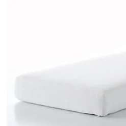 Good Morning molton effen kleur - Baby 60x120 cm - Wit - Molton