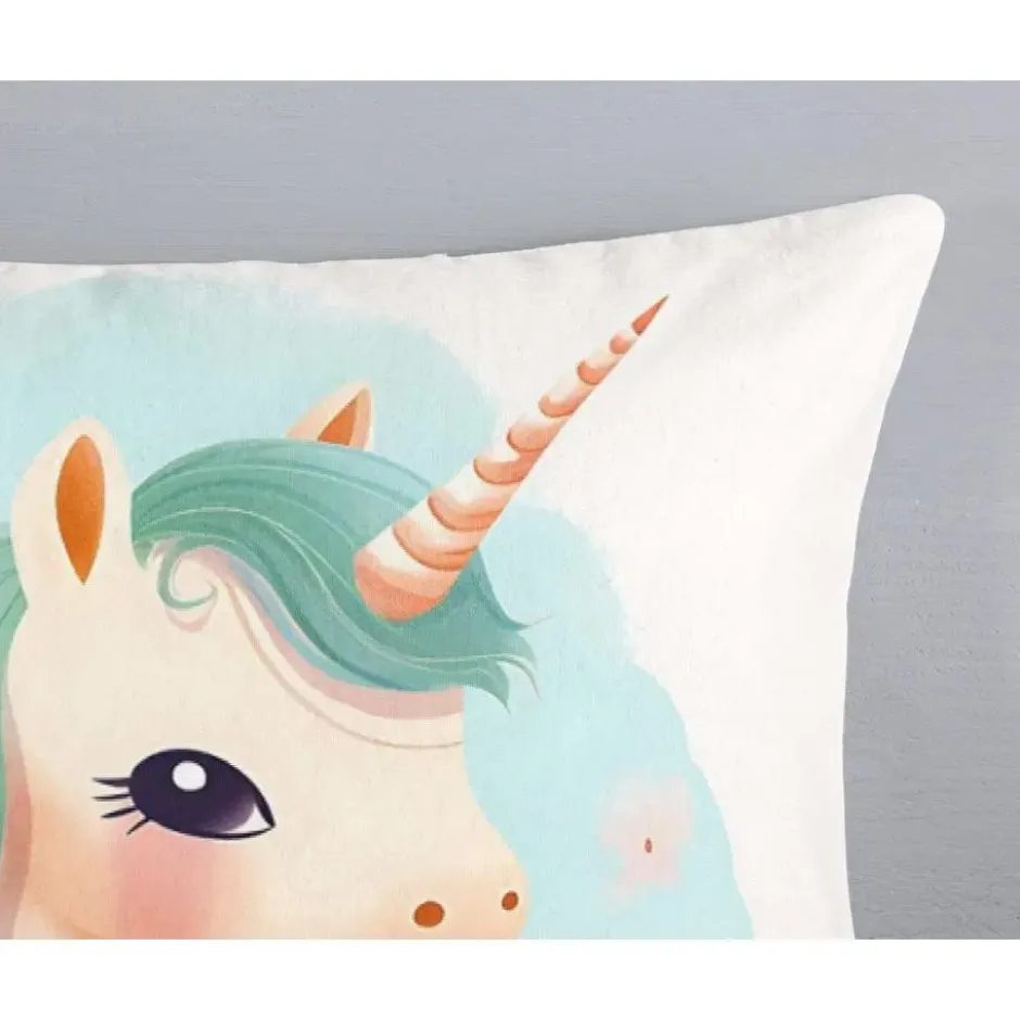 Good Morning One Unicorn Flanel Dekbedovertrek Multi