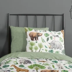 Goodmorning Peuter Dekbedovertrek Dieren Multi-Ledikant (100 x 135 cm)