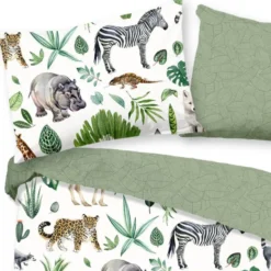 Goodmorning Peuter Dekbedovertrek Dieren Multi-Ledikant (100 x 135 cm)