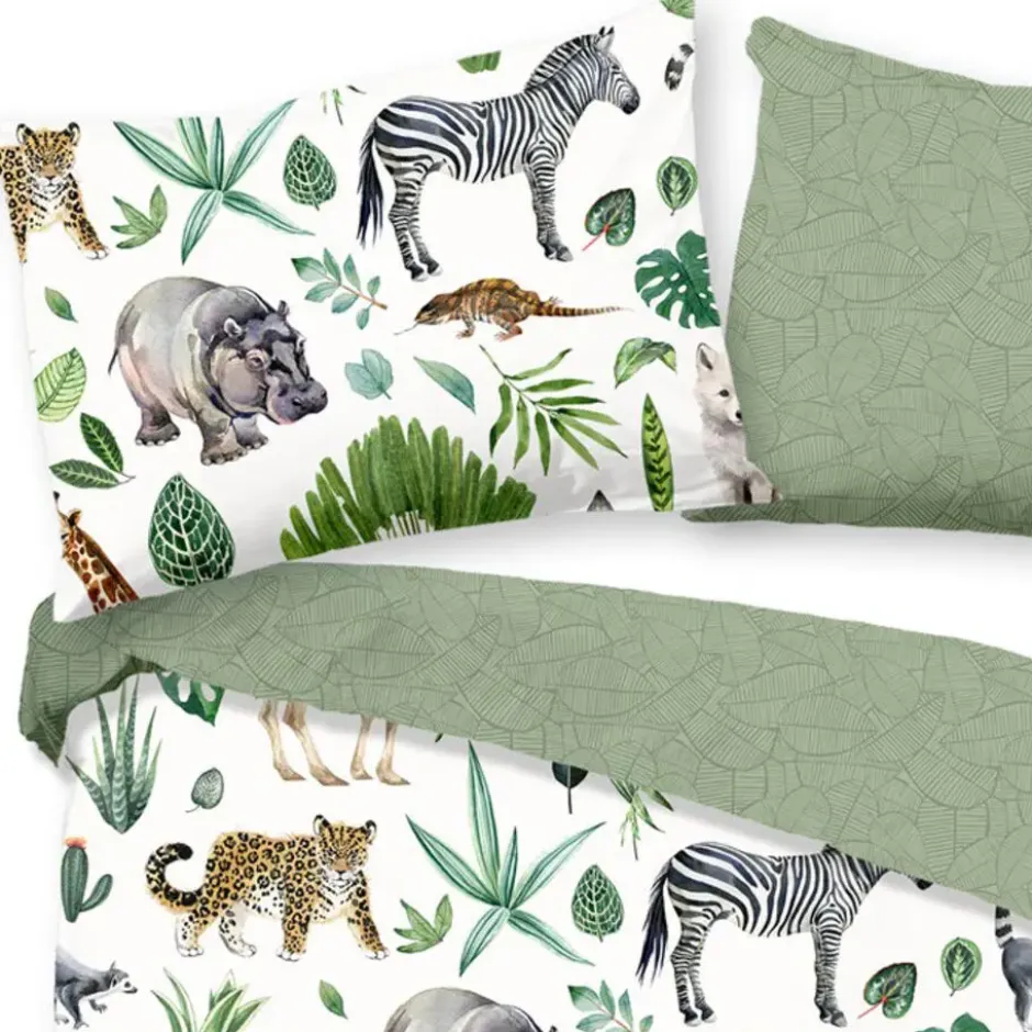 Goodmorning Peuter Dekbedovertrek Dieren Multi-Ledikant (100 x 135 cm)