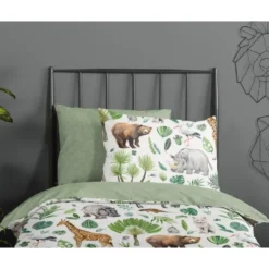 Goodmorning Peuter Dekbedovertrek Dieren Multi-Ledikant (100 x 135 cm)