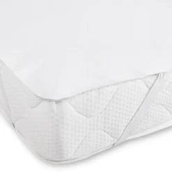 Good Morning protector effen kleur - Lits jumeaux 180x220 cm - Wit - Protector