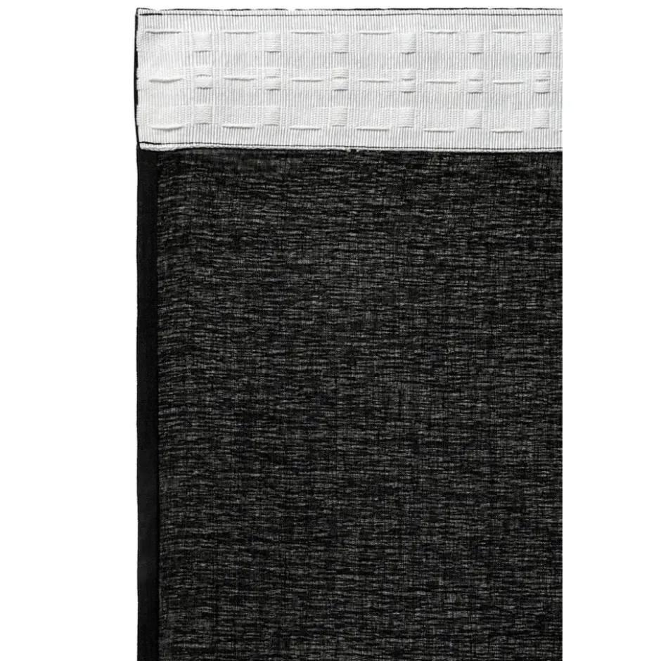 Gordijn Britt - zwart - 280x140 cm (1 stuk)