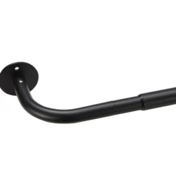 Gordijnroede - uitschuifbaar - 120 tot 210 cm - zwart