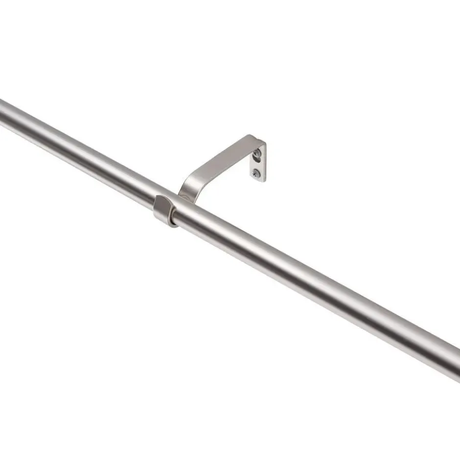 Gordijnroede - Uitschuifbaar - Stang van 125-240 cm - Zilver