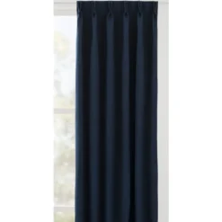 Gordijnstof Bowie semi verduisterend - donkerblauw