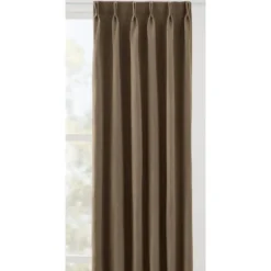 Gordijnstof Floris semi-verduisterend - taupe