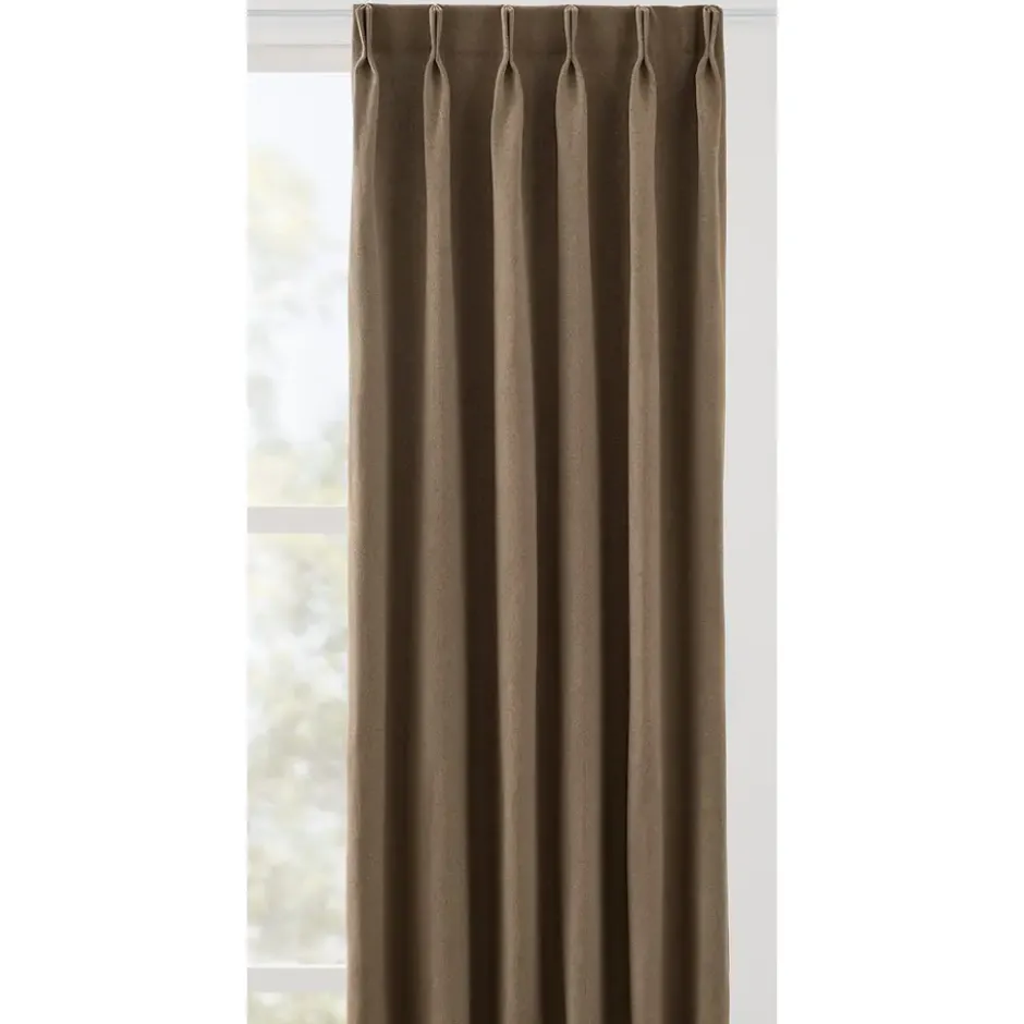 Gordijnstof Floris semi-verduisterend - taupe