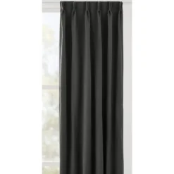 Gordijnstof Floris semi verduisterend - antraciet