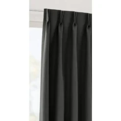 Gordijnstof Mik verduisterend - antraciet
