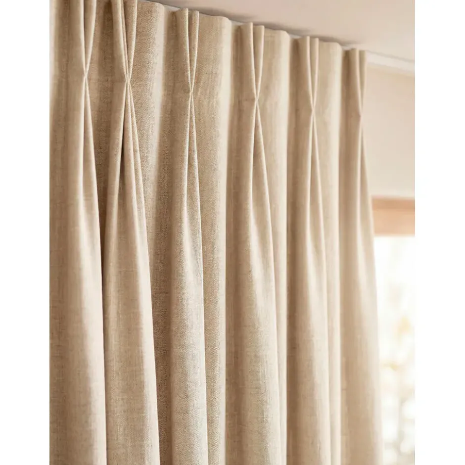 Gordijnstof Nakuru lichtdoorlatend - beige