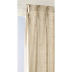 Gordijnstof Nara lichtdoorlatend - beige